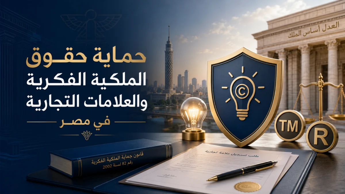 حماية حقوق الملكية الفكرية والعلامات التجارية في مصر حماية حقوق الملكية الفكرية والعلامات التجارية في مصر